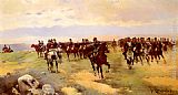 Soldiers On Horseback by Jose Cusachs y Cusachs